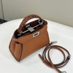 Replika Fendi Peekaboo Small Brown - premium superklon håndtaske