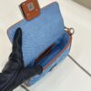 Fake Fendi Baguette Small Denim Blue - ultra-realistic fake purse