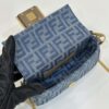 Replica Fendi Baguette Small Dark Bue Denim - premium superclone handbag