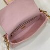 Fake Fendi Baguette Ff Pink - top-grade luxury bag dupe