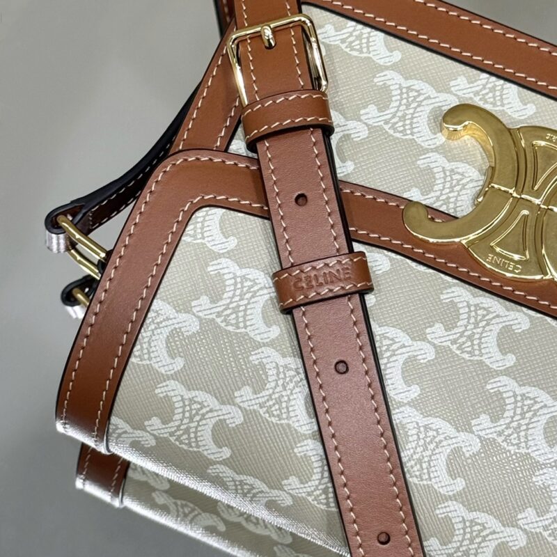 a9 Celine Triomphe Mini White