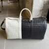 Replica Bottega Veneta Travel Bag Black White - top-grade luxury bag dupe