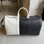 Replica Bottega Veneta Travel Bag Black White - top-grade luxury bag dupe