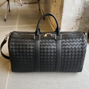 Fake Bottega Veneta Travel Bag Black - high-end replica designer purse