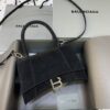 Fake Balenciaga Hourglass Shine Black - top-grade luxury bag dupe