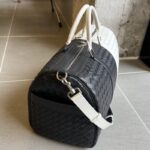 Replica Bottega Veneta Travel Bag Black White - affordable luxury replica bag