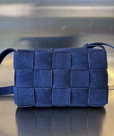Fake Bottega Veneta Cassette Denim - 1:1 premium replica handbag