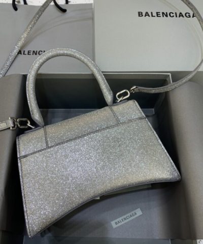 Fake Balenciaga Hourglass Silver - high-end replica designer purse
