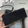 Fake Balenciaga Hourglass Shine Black - affordable luxury replica bag