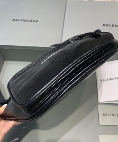 Fake Balenciaga Everyday Bag Patent Black - premium superclone handbag