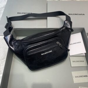 Fake Balenciaga Everyday Bag Patent Black - high-end replica designer purse
