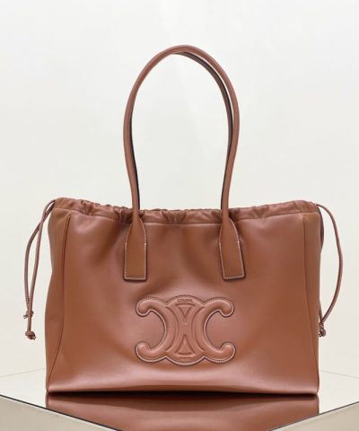 Fake Celine Cubas Tote Brown - 1:1 premium replica handbag