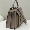 Replica Fendi Peekaboo With Patch Pocket Beige - 1:1 premium replica handbag