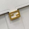 Fake Fendi Peekaboo With Patch Pocket White - high-end replica designer purse