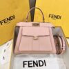 Fake Fendi Peekaboo With Patch Pocket Pink - premium superclone handbag