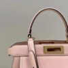 Fake Fendi Peekaboo With Patch Pocket Pink - high-quality designer bag dupe