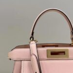 Replica Fendi Peekaboo With Patch Pocket Pink - high-quality designer bag dupe