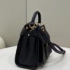 Replica Fendi Peekaboo With Patch Pocket Black - best quality fake designer bag