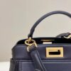 Replica Fendi Peekaboo With Patch Pocket Black - top-grade luxury bag dupe