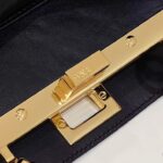 Replica Fendi Peekaboo With Patch Pocket Black