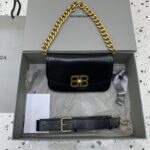 Αντίγραφο Balenciaga Small Bb Black - κορυφαίας ποιότητας τσάντα πολυτελείας