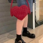 Replica Bottega Veneta Solstice Red Heart - premium superclone handbag