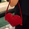 Replica Bottega Veneta Solstice Red Heart - designer handbag clone