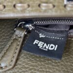 Replica Fendi Peekaboo Khaki Python Handle