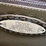 Replica Fendi Peekaboo Khaki Python Handle - high-end replica designer purse