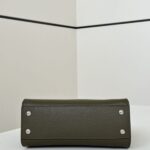 Replica Fendi Peekaboo Khaki Python Handle - top-grade luxury bag dupe