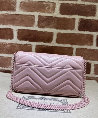 Fake Gucci Matelassé Mini Pink - high-quality designer bag dupe