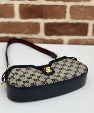 Fake Gucci Moon Side Canvas Black - high-end replica designer purse