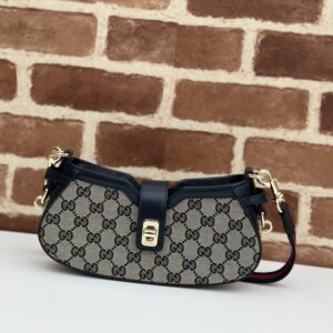 Fake Gucci Moon Side Canvas Black - designer handbag clone