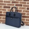 Fake Gucci Crossbody Briefcase Blue - 1:1 premium replica handbag