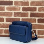 Replica Gucci Jumbo GG Crossbody Blue - 1:1 premium replica handbag