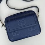 Replica Gucci Jumbo GG Crossbody Blue - 1:1 premium replica handbag
