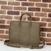 Fake Gucci Briefcase GG Leather Brown - ultra-realistic fake purse