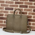 Replica Gucci Briefcase GG Leather Brown