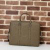 Fake Gucci Briefcase GG Leather Brown - affordable luxury replica bag