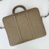 Fake Gucci Briefcase GG Leather Brown - premium superclone handbag