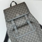 Replica Gucci Large Ophidia Backpack Grey - affordable luxury replica bag