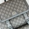 Replica Gucci Large Ophidia Backpack Grey - top-grade luxury bag dupe