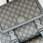 Replica Gucci Large Ophidia Backpack Grey - top-grade luxury bag dupe