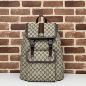 Replica Gucci Large Ophidia Backpack Beige - premium superclone handbag