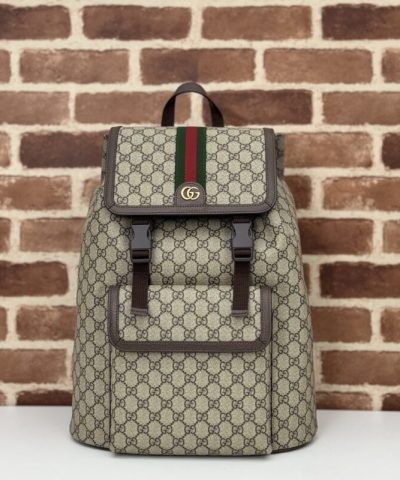 Replica Gucci Large Ophidia Backpack Beige - affordable designer bags