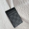 Louis Vuitton Card Holder Black Grid - affordable luxury replica bag