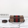 Fake Gucci Horsebit Chain Shoulder Bag Brown - 1:1 premium replica handbag