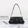 Replica Gucci Horsebit Chain Shoulder Bag Black - high-quality designer bag dupe