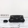 Replica Gucci Horsebit Chain Shoulder Bag Black - affordable luxury replica bag