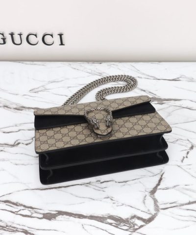 Fake Gucci Dionysus Supreme Black - 1:1 premium replica handbag